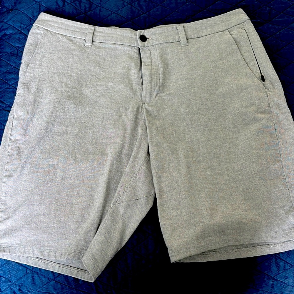 Lululemon Gray commission 9 inch shorts